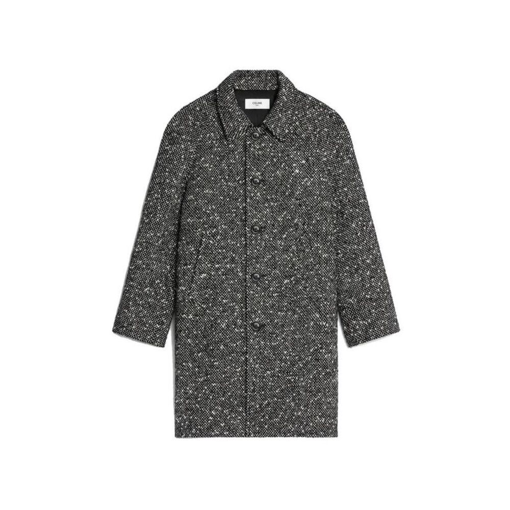 Celine Gray Mohair Men's Coat - Picture 1 of 4